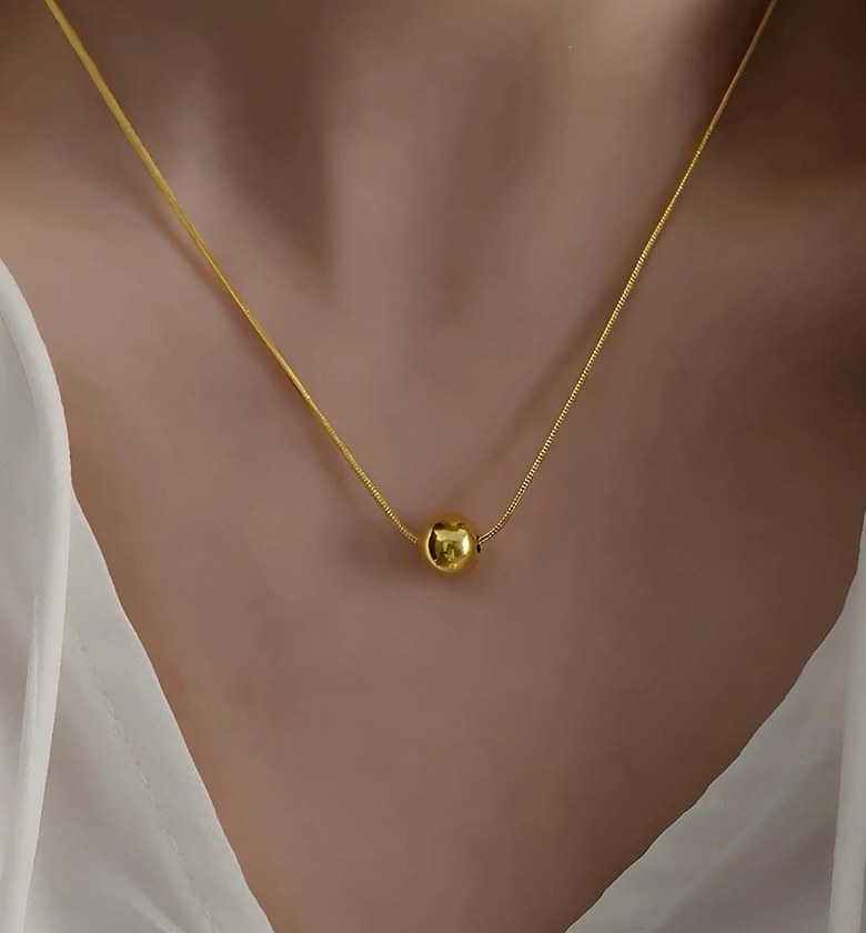Minimalist Ball Necklace  / Choker image