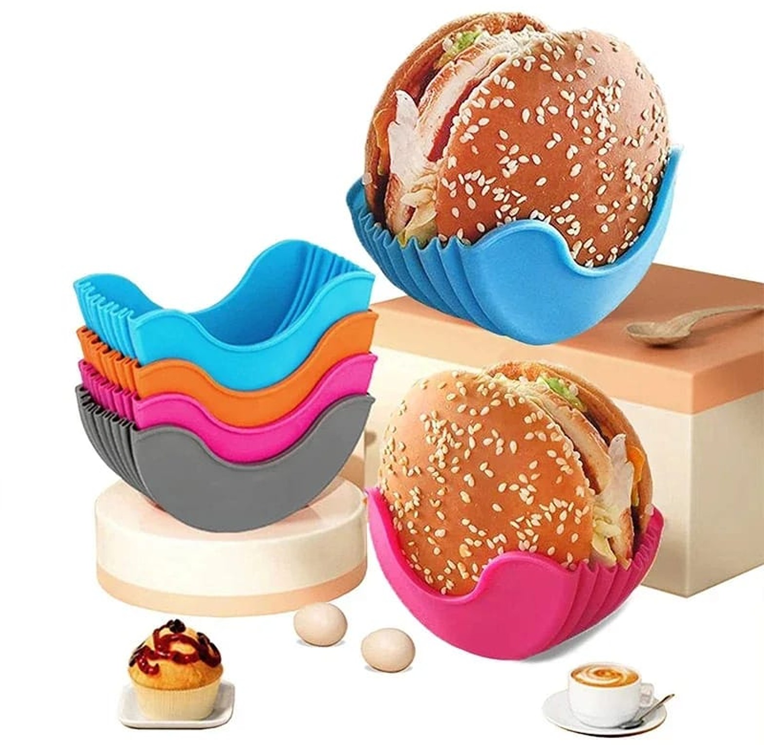 Silicone Burger Holder Reusable image