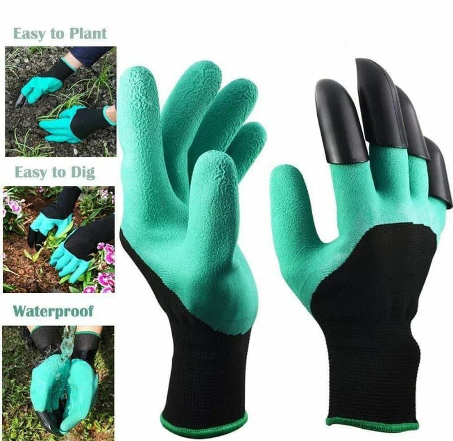 Garden Gloves, Gardening Gloves With Claws image