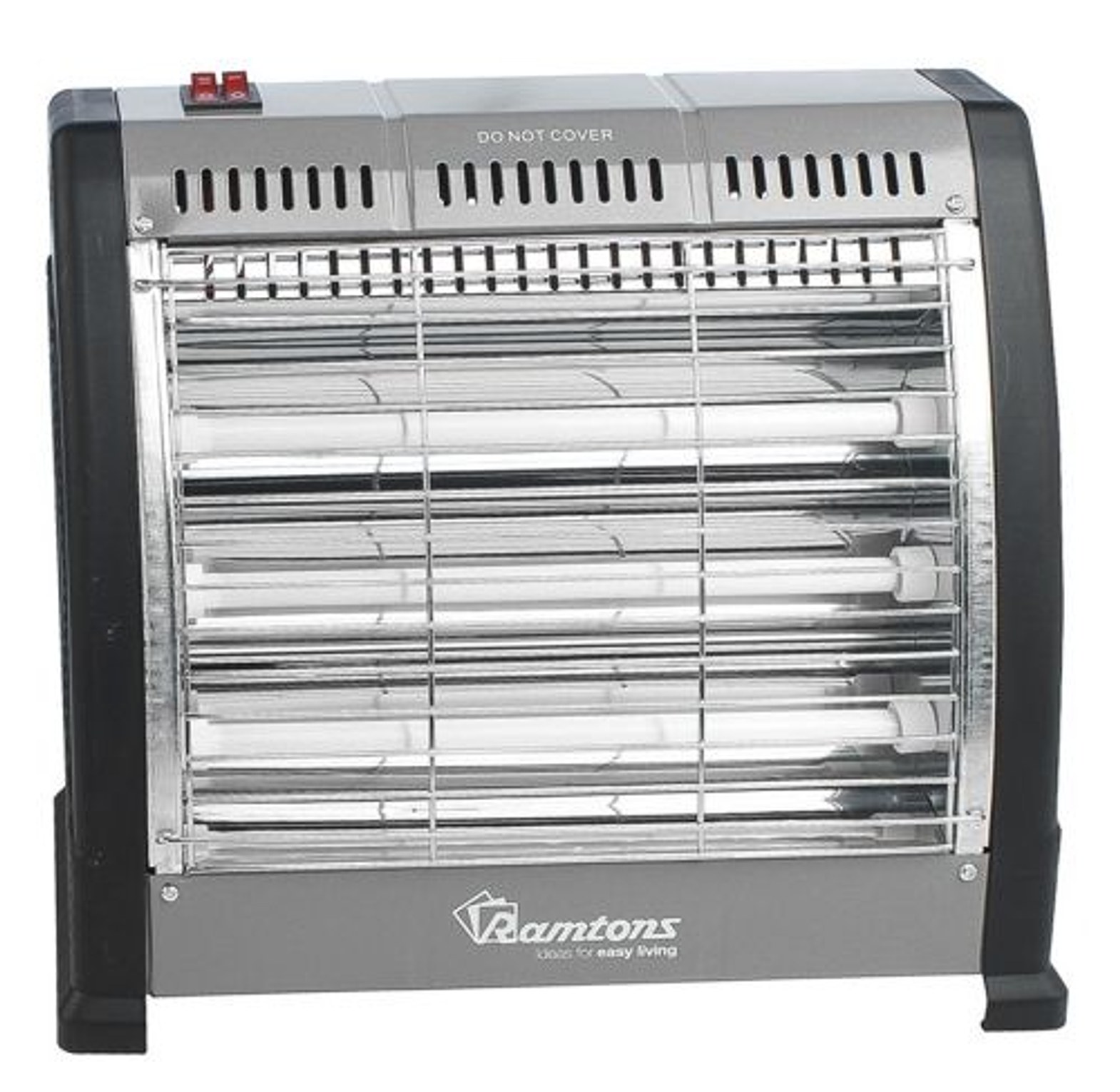 ROOM HEATER. Ramtons RM/469 Electric Bar Quartz Heater, Black & Silver (1 YR WRTY). image
