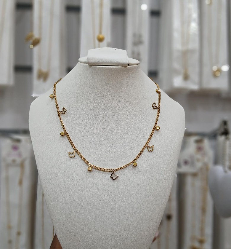 Butterfly filled necklace image