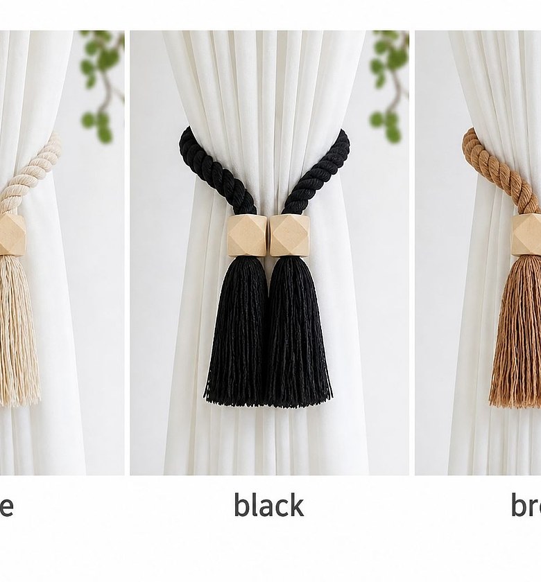 Adjustable Curtain Tiebacks image