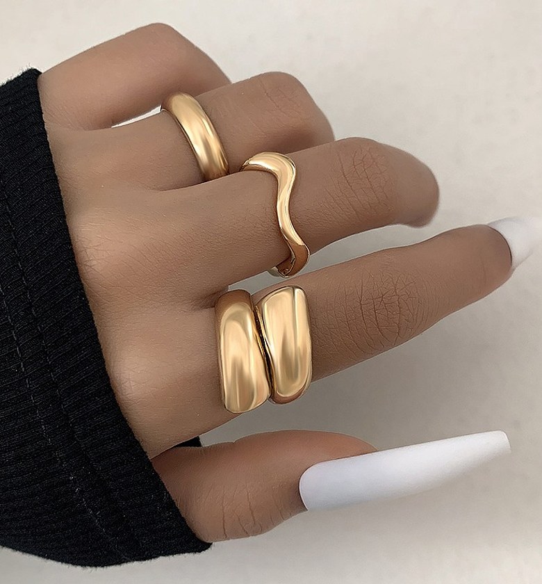 Wavy  Ring Set image