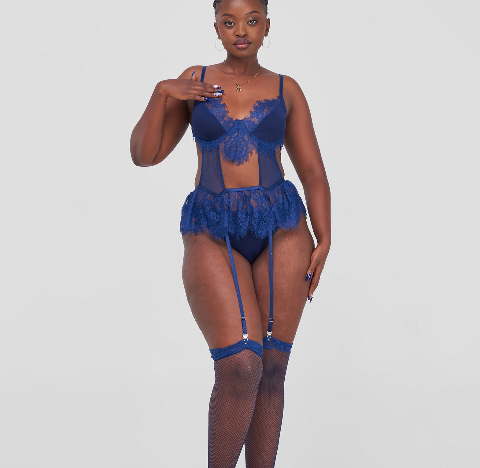 H3353- Lingerie with thigh high  Stockings image