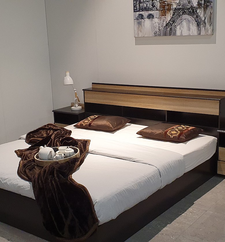 BED 2000*1830 + 2 NIGHT STANDS image