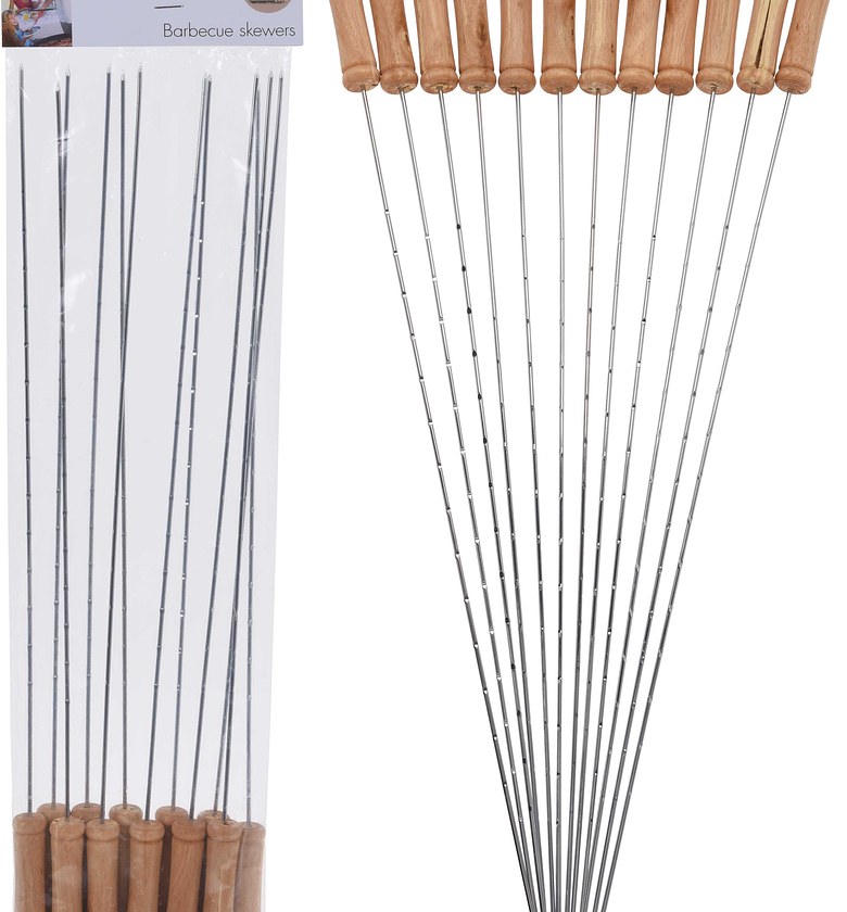 BBQ SKEWER 38CM SET 12PCS image