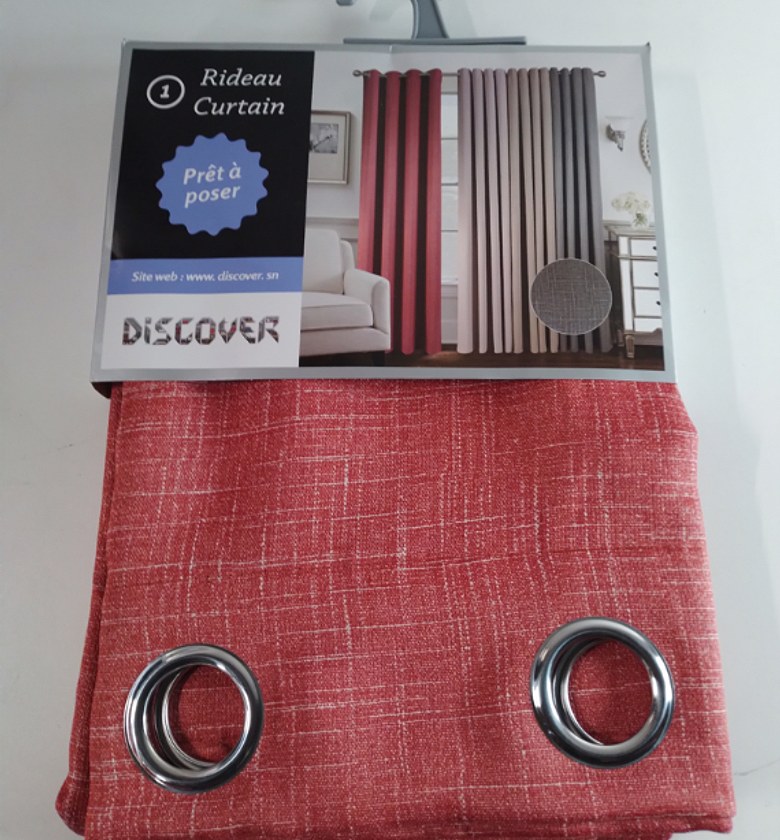 CURTAIN (8 RINGS/BLACK-OU image
