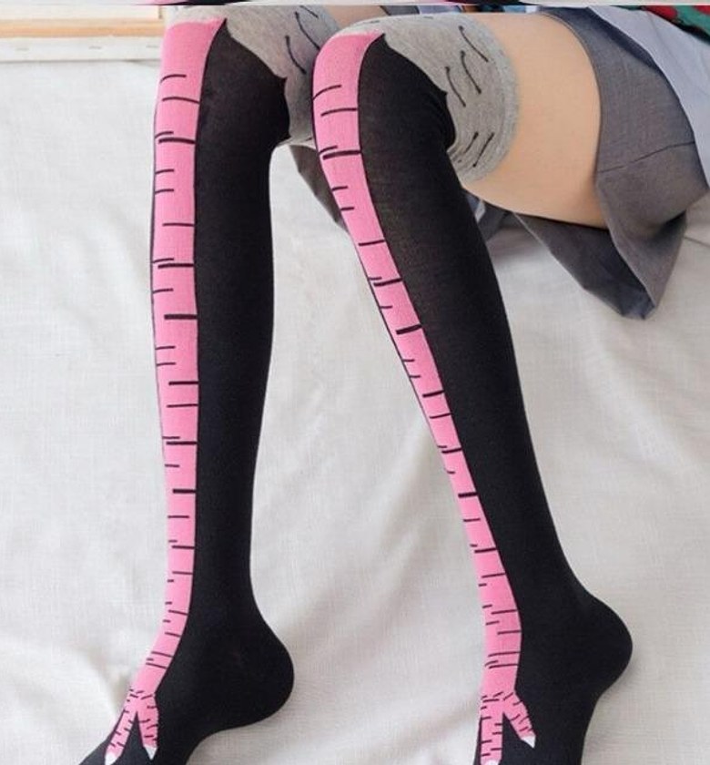 Halloween Funny Chicken Foot Socks image