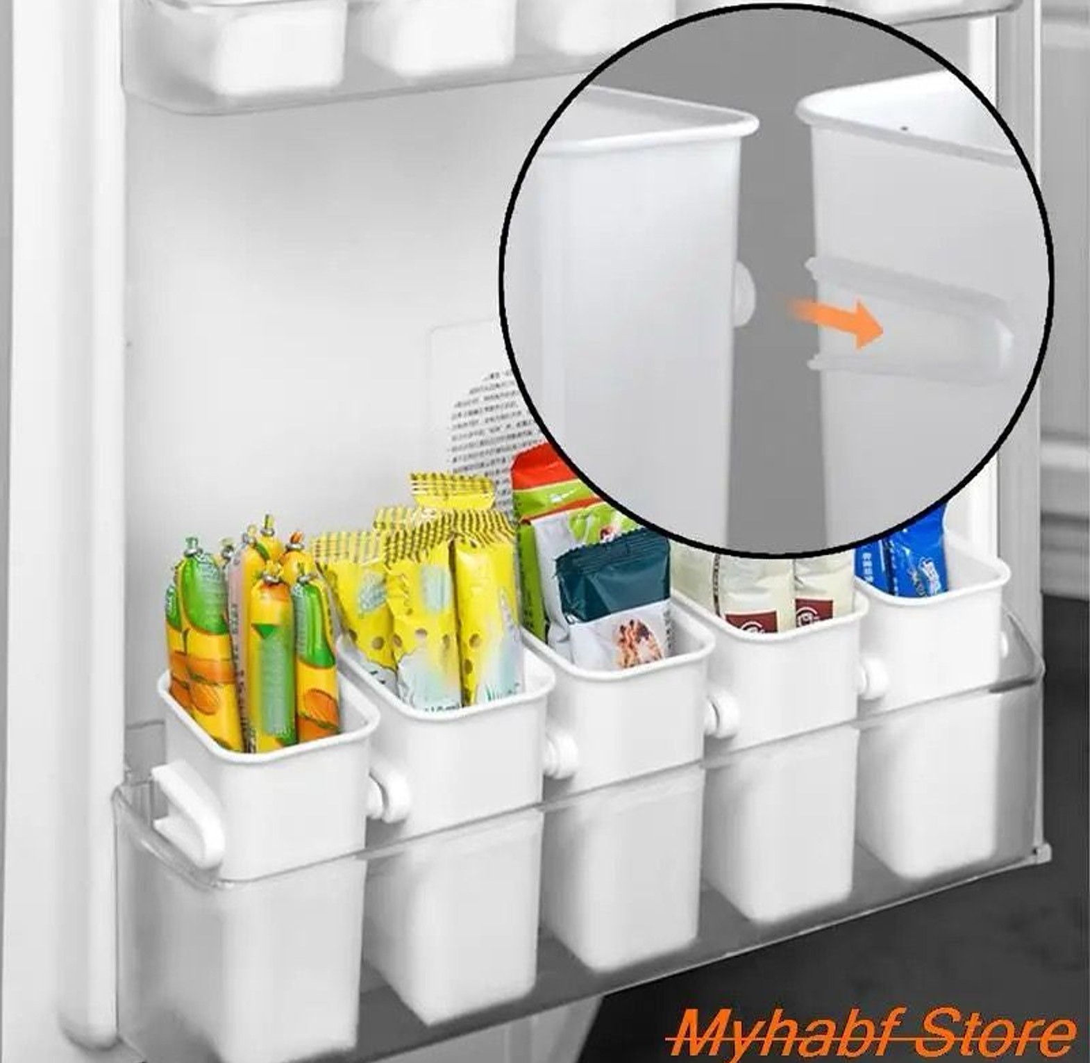 2pc Fridge Side Door Storage Containers or Boxes image