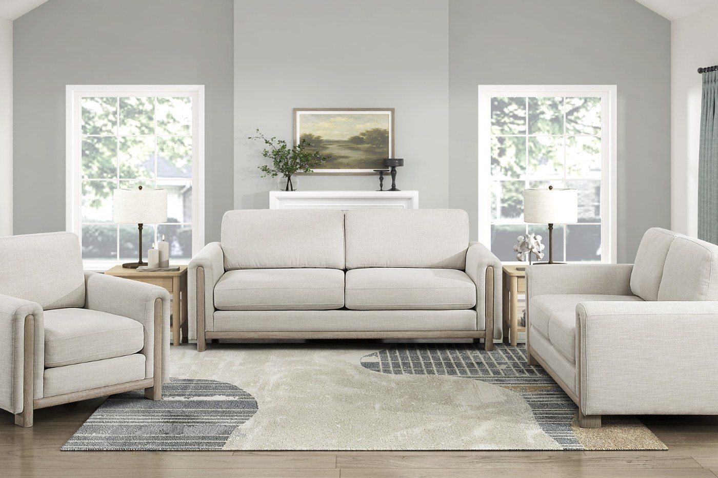 AMARA 7-Seater Fabric Sofa Set image 1