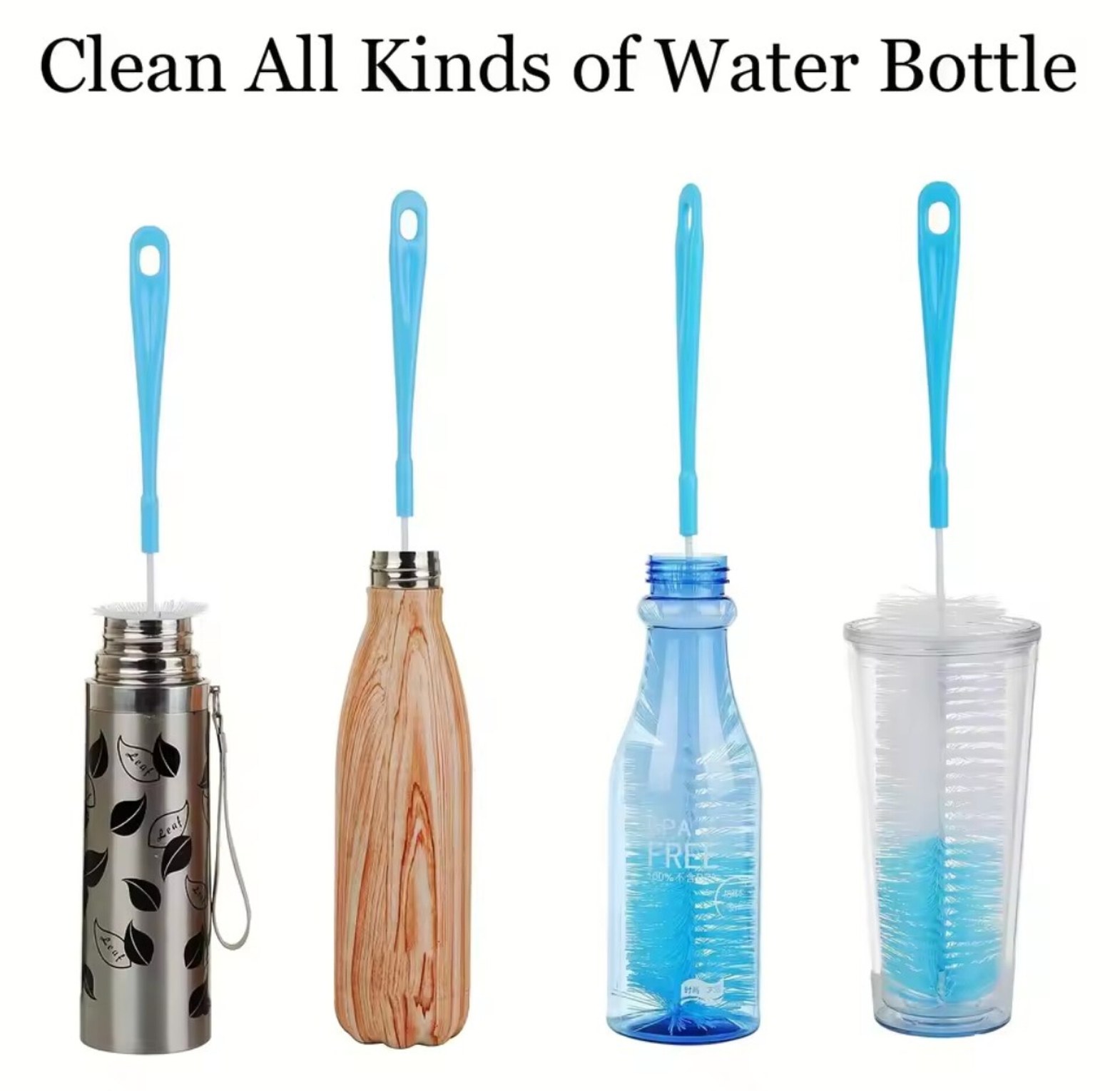 5 Pieces Bottle Cleaning Brushes Set image