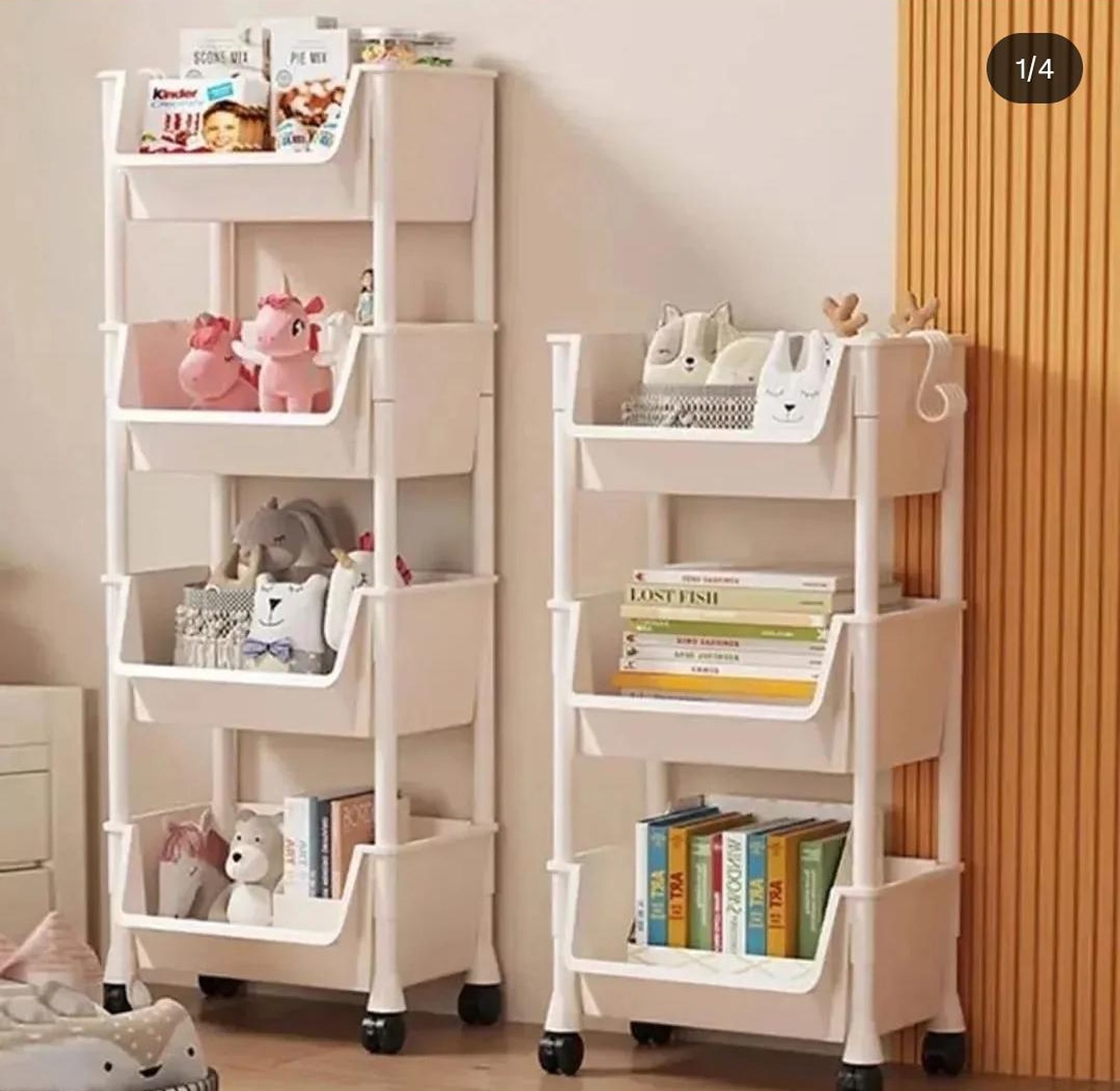 4 layers multipurpose organizing rack Trolley image