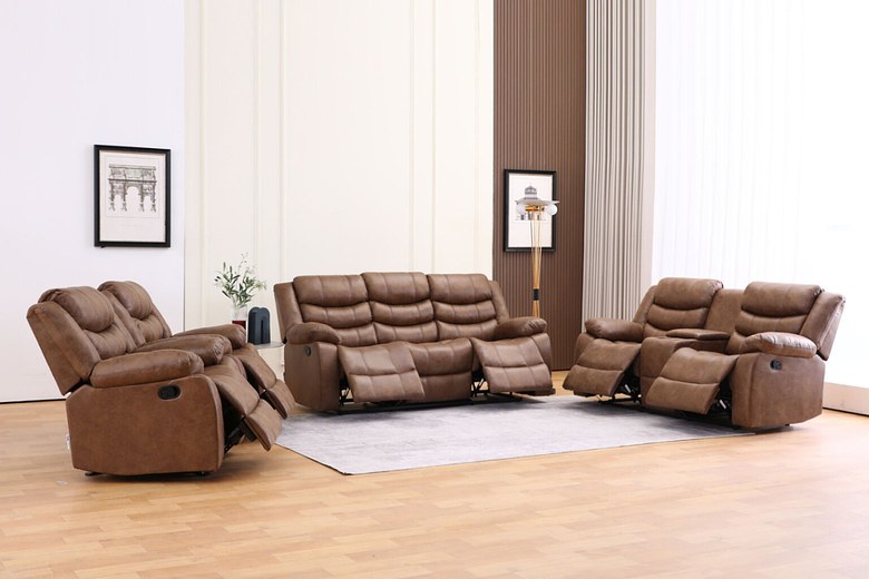 BRUCE 7 Seater Fabric Recliner Sofa (3+2+1+1) image