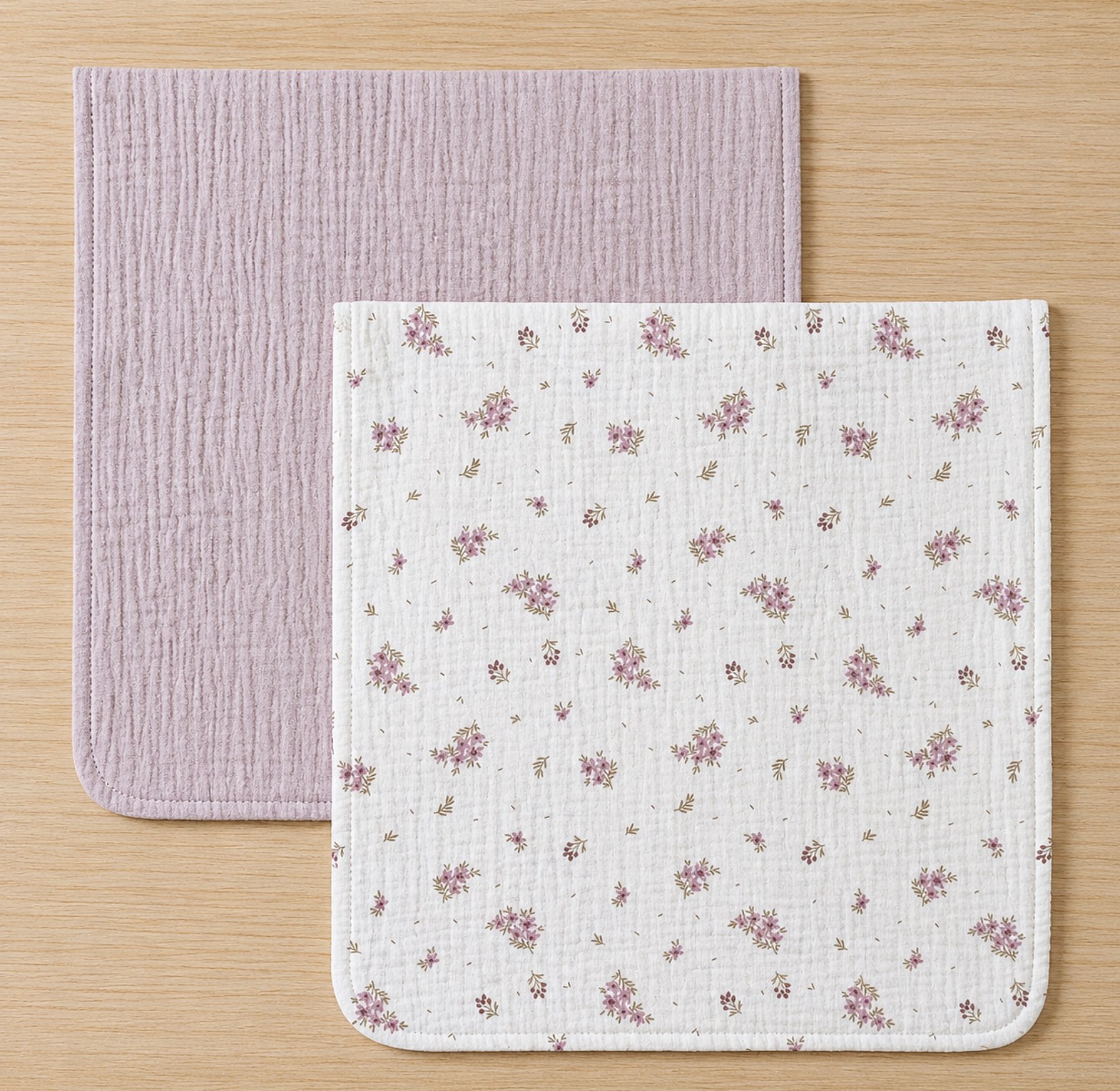 Premium Muslin Burp Cloth Set (2pcs) image