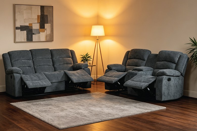 ARCHIE 5 Seater Fabric Recliner (3+2) image