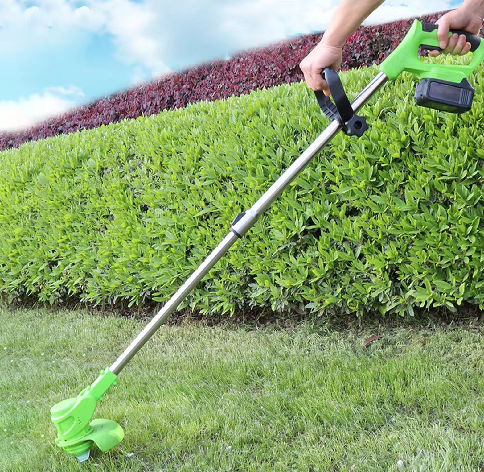 Cordless Electric Lawn Mower / Trimmer image