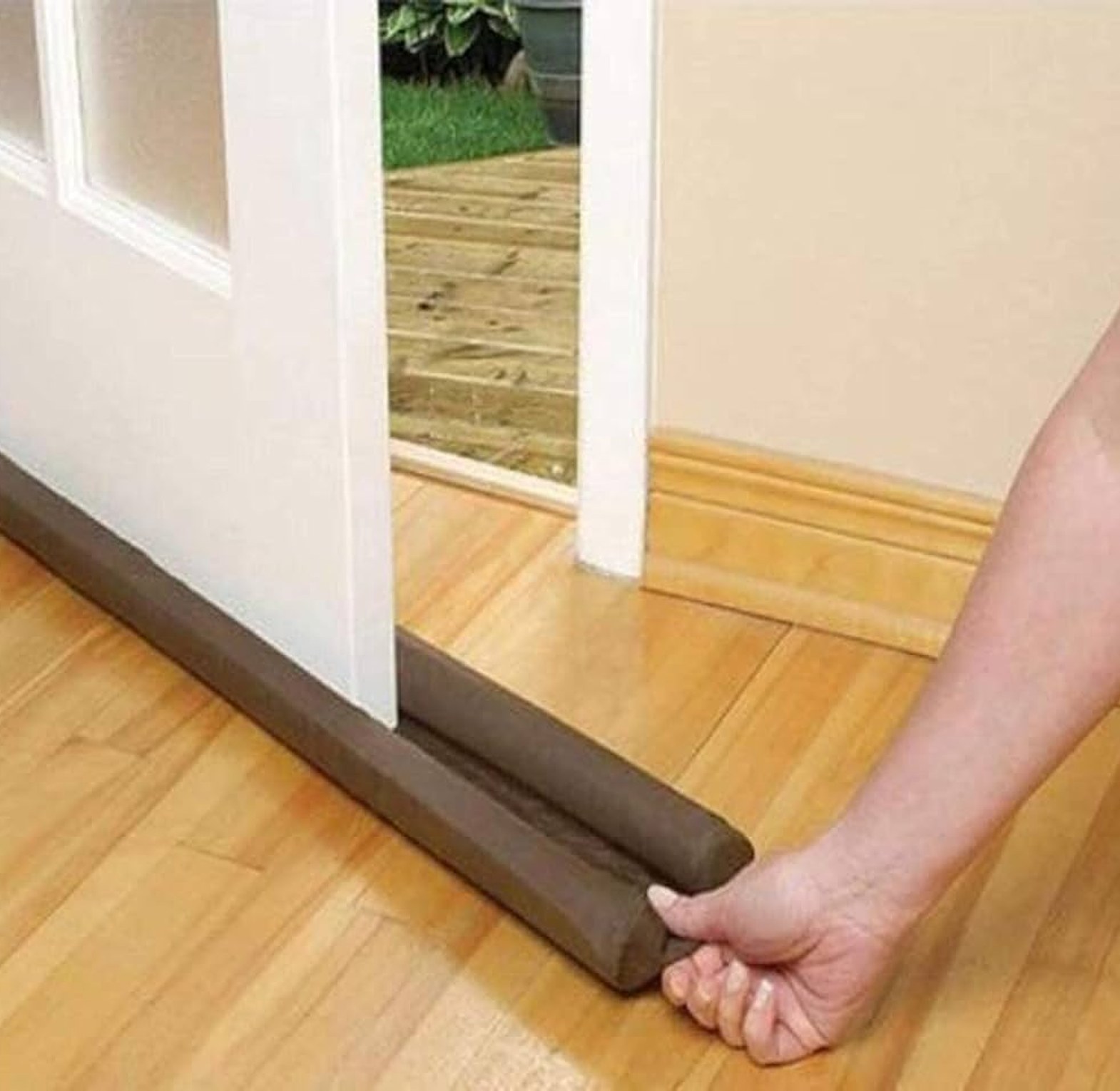 Universal 1-Meter Under-Door Draft Stopper and Weather Stripping Sealer image