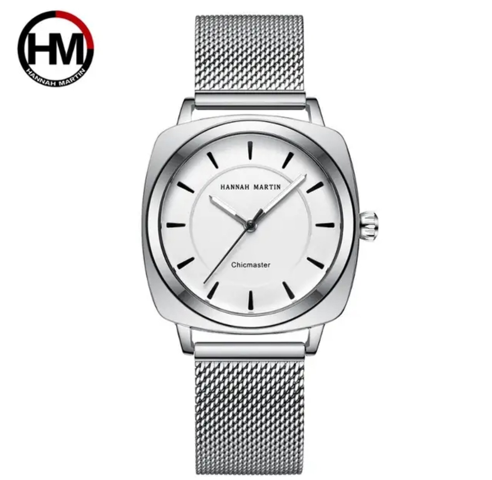 Double Layer Hollow Design Waterproof Stainless Steel Hannah Martin Luxury Watch for women  image