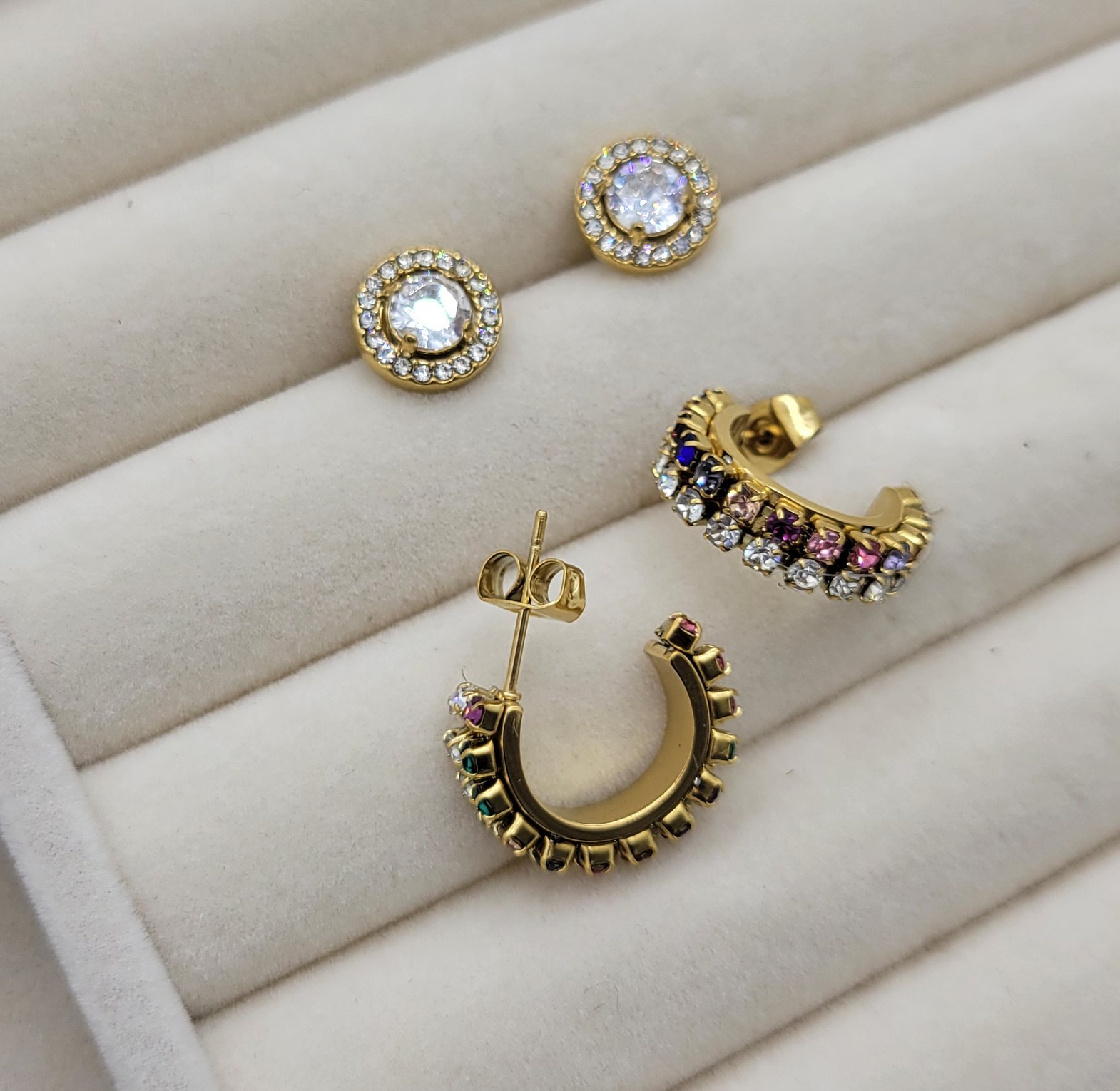 Crystal diamond earrings  image