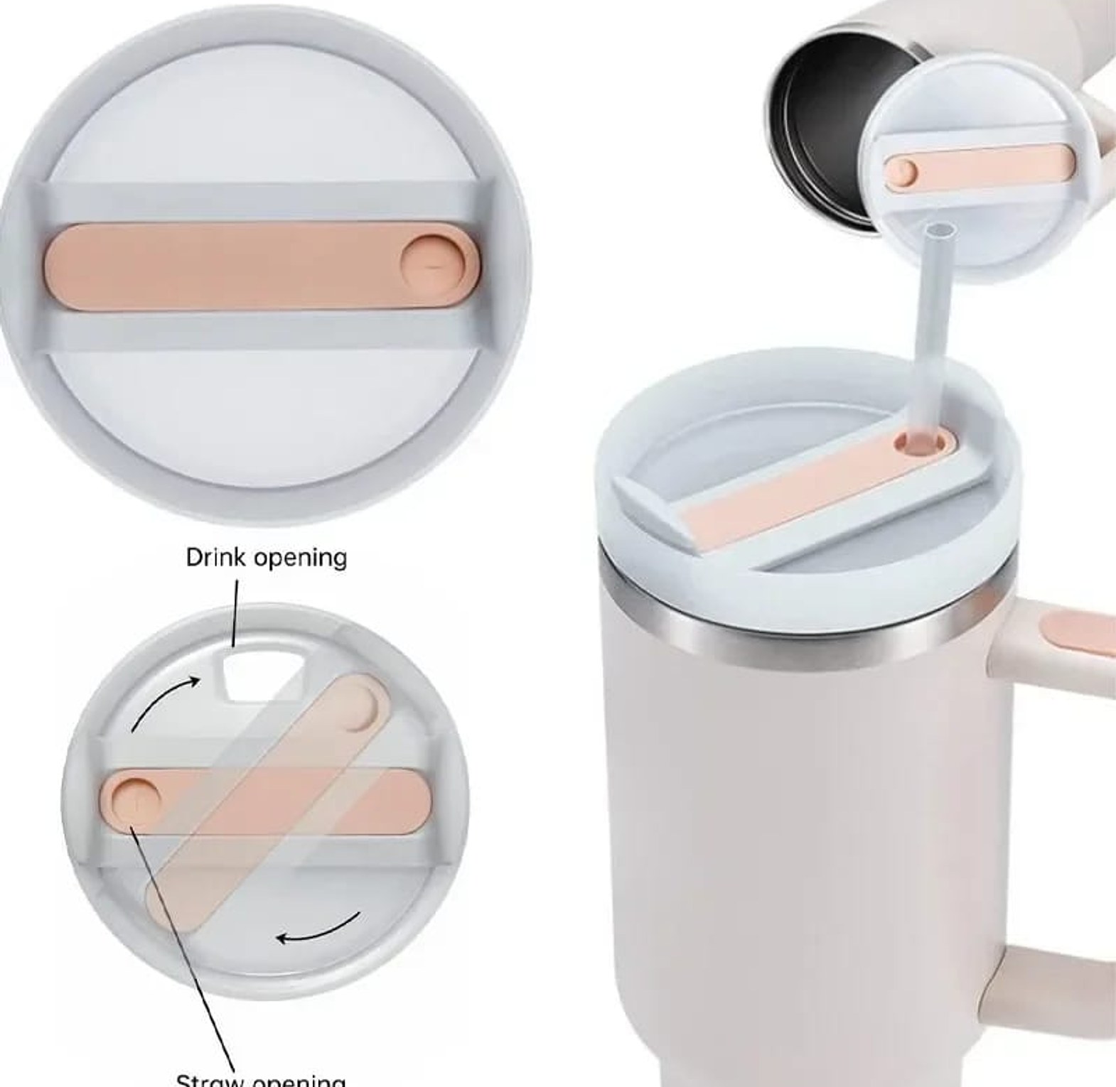 40oz Thermal Tumbler Flip Cap Replacement image